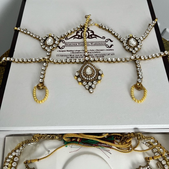 TRADITIONAL HINDU WEDDING JEWELRY SET - Picture 5 of 8